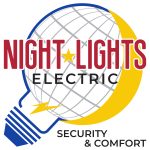 NightLightsElectric.com Logo, Electrical, electrician, residential, commercial, Generator installs, main breakers. breaker box, lighting, fans, electrical switch, wiring, rewiring, lighting design, 24/7 electrical services. homes, businesses.