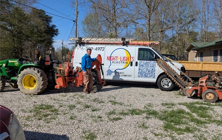 NightLightsElectric.com Logo, Electrical, electrician, residential, commercial, Generator installs, main breakers. breaker box, lighting, fans, electrical switch, wiring, rewiring, lighting design, 24/7 electrical services. homes, businesses.