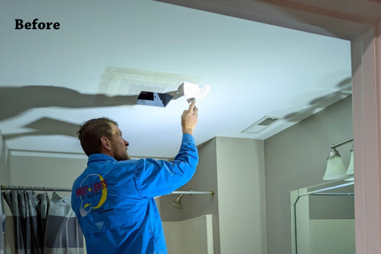NightLightsElectric.com Logo, Electrical, electrician, residential, commercial, Generator installs, main breakers. breaker box, lighting, fans, electrical switch, wiring, rewiring, lighting design, 24/7 electrical services. homes, businesses.